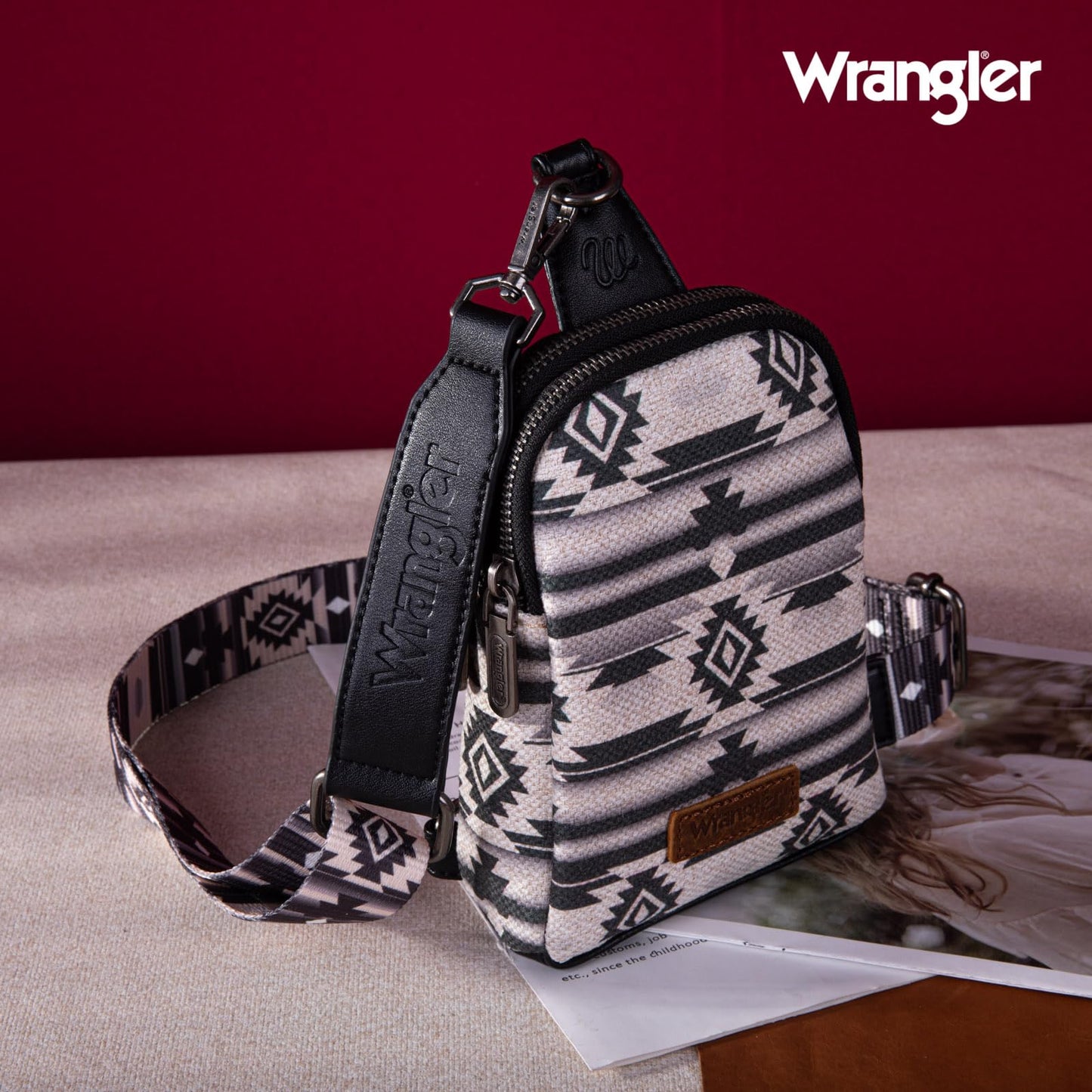 Wrangler Crossbody Bag Small Sling Bag for Women Aztec