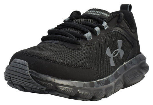 Under Armour Men's Charged Assert 9 Camo, Black/Black/Pitch Gray, 10.5 US