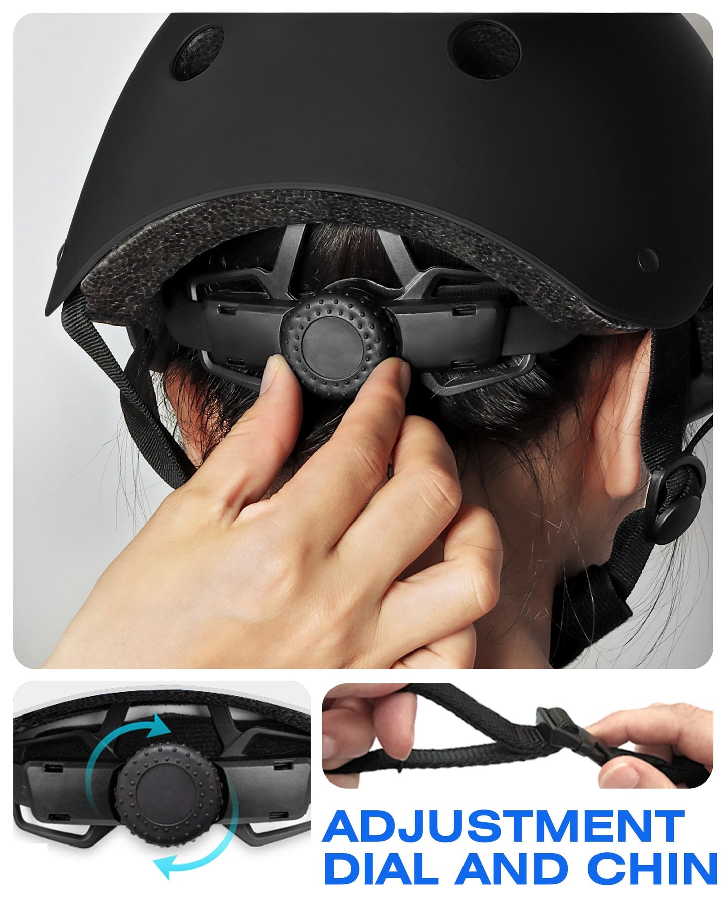 Kids Bike Helmet, Adjustable and Multi-Sport, from Toddler to Youth, 3 Sizes