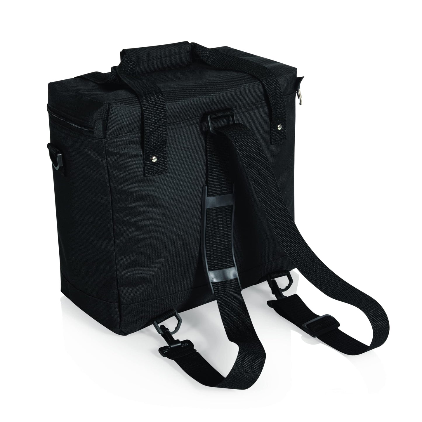 PICNIC TIME Montero Tote Cooler Bag, Versatile Insulated Cooler Bag with 20-Can Capacity, Soft Insulated Tote with Water-Resistant Interior Liner, Zipper Pockets, Converts to Backpack Straps, (Black)