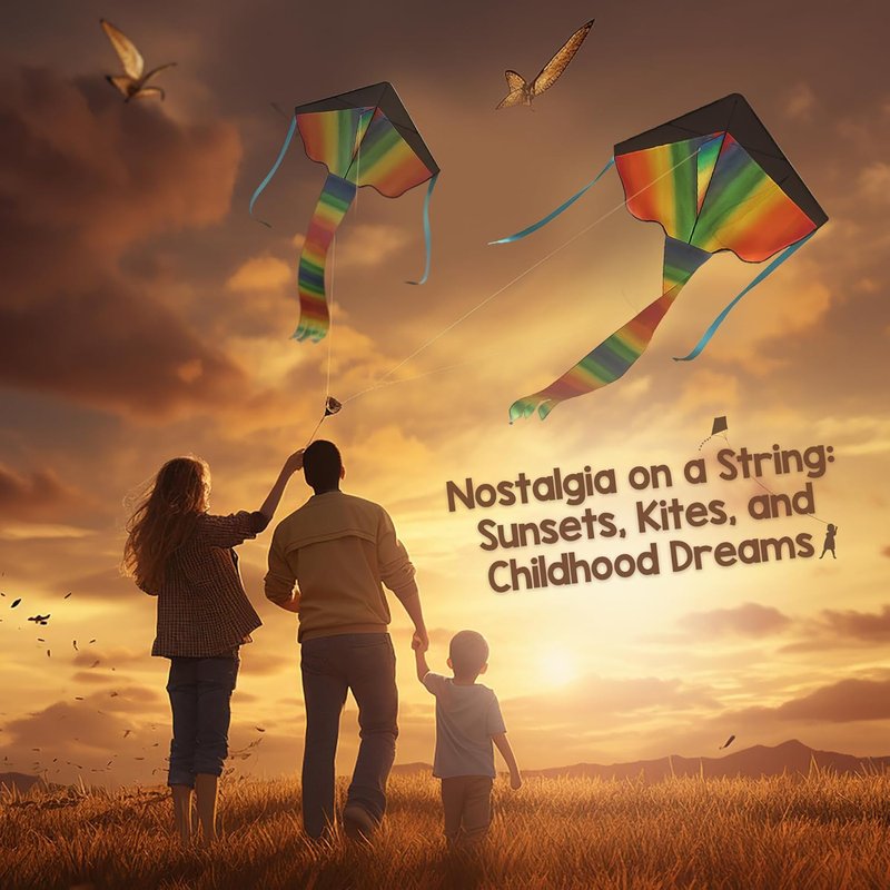 Large Rainbow Kite for Kids & Adults - Easy to Fly 42-Inch Beach Kite | Includes 164ft String & eBook