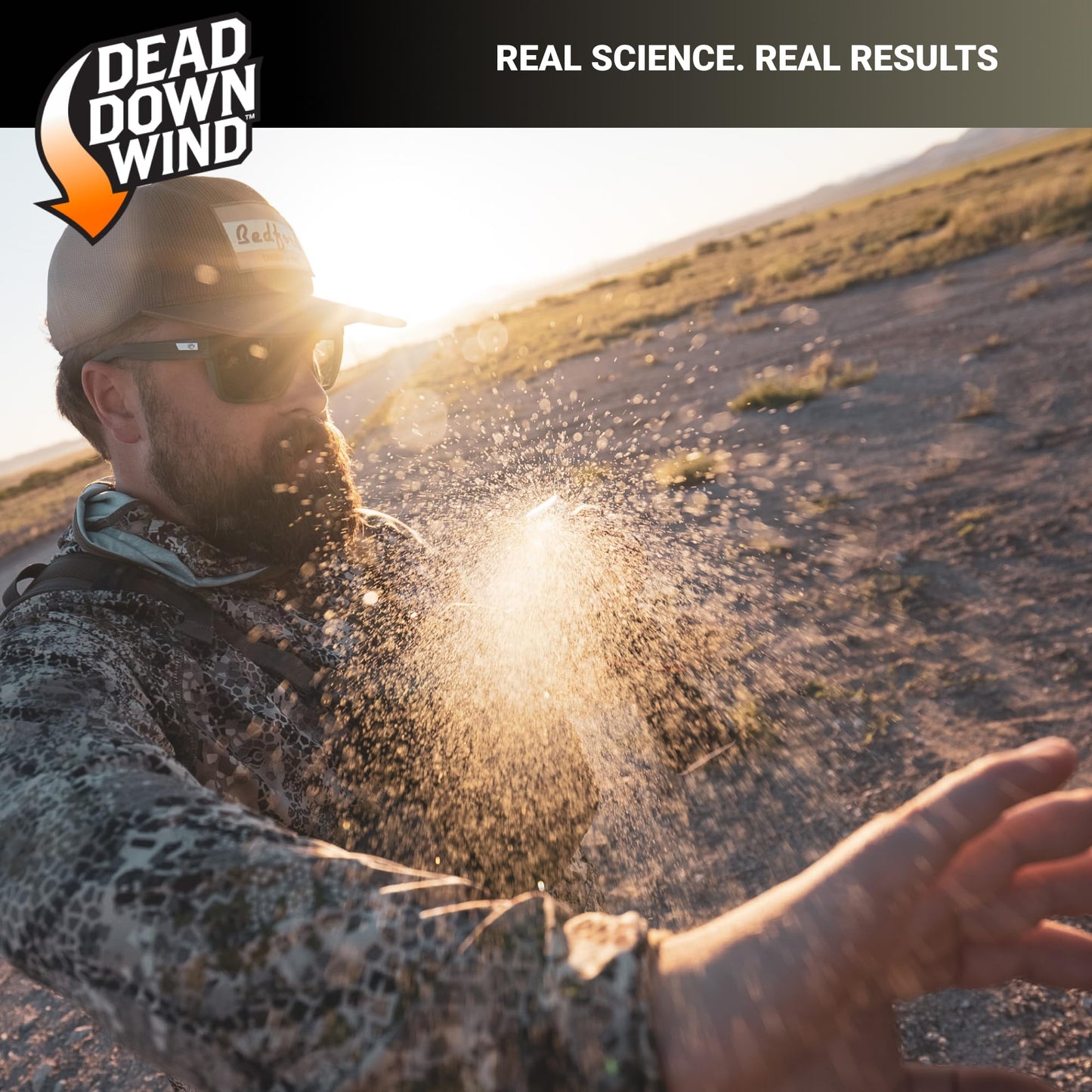 DEAD DOWN WIND Black Premium Field Spray Bottle - Odor Fighting Hunting Scent Control Spray - Safe for Sensitive Skin - Easy to Use for Hunting Gear & Clothing (12 oz)