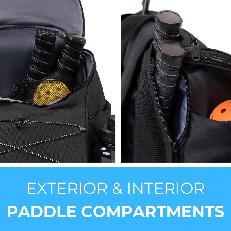 Athletico Pro 42L Pickler Pickleball Backpack (Black)