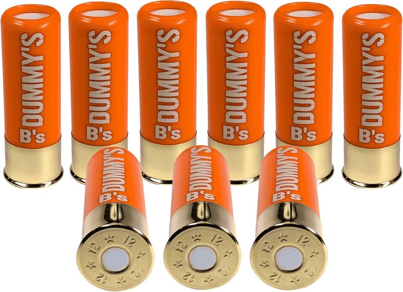 Dry Fire Snap Caps - 12 Gauge Dummy Training Rounds for Safe Shooting | Orange 2 ¾”
