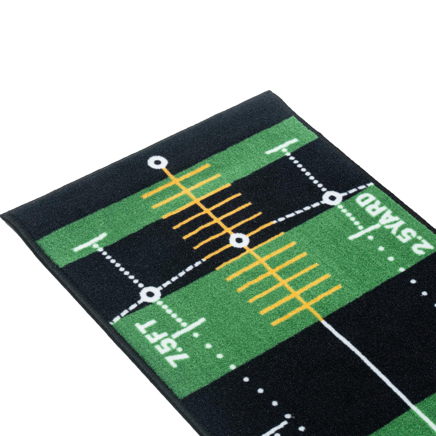 GLANC Golf Putting Practice Mat Set with Alignment Mirror & Cup, 20 in X 10 ft Training Aid Mat, Anti-Slip Backing Golf Putting Green for Indoor and Outdoor Use