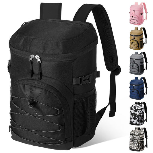 NECKORY Cooler Backpack, Lightweight and Large Capacity Soft Backpack Cooler, Leak Proof Bag for Men Women, Waterproof Insulated Lunch Bag Portable for Camping Traveling Hiking Office (Black)