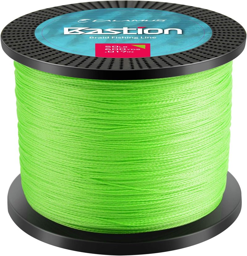 Calamus Braided Fishing Line - Abrasion-Resistant 4 Strand Superline | Thin Diameter Zero Stretch