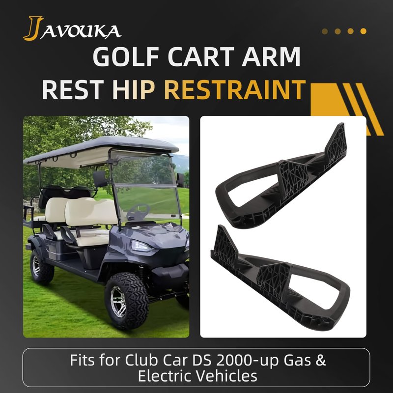 JAVOUKA Golf Cart Arm Rest Hip Restraint Seat Handle for Club Car DS 2000-up Gas & Electric, Driver and Passenger Side, Replaces OE # 103246701 101985501