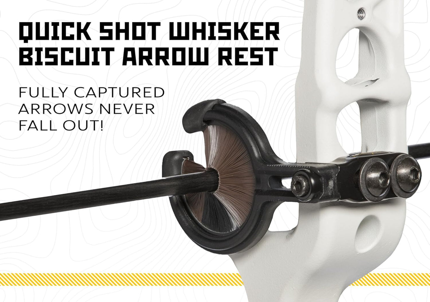 Trophy Ridge Quick Shot Whisker Biscuit Archery Arrow Rest - Precision Design for Enhanced Accuracy