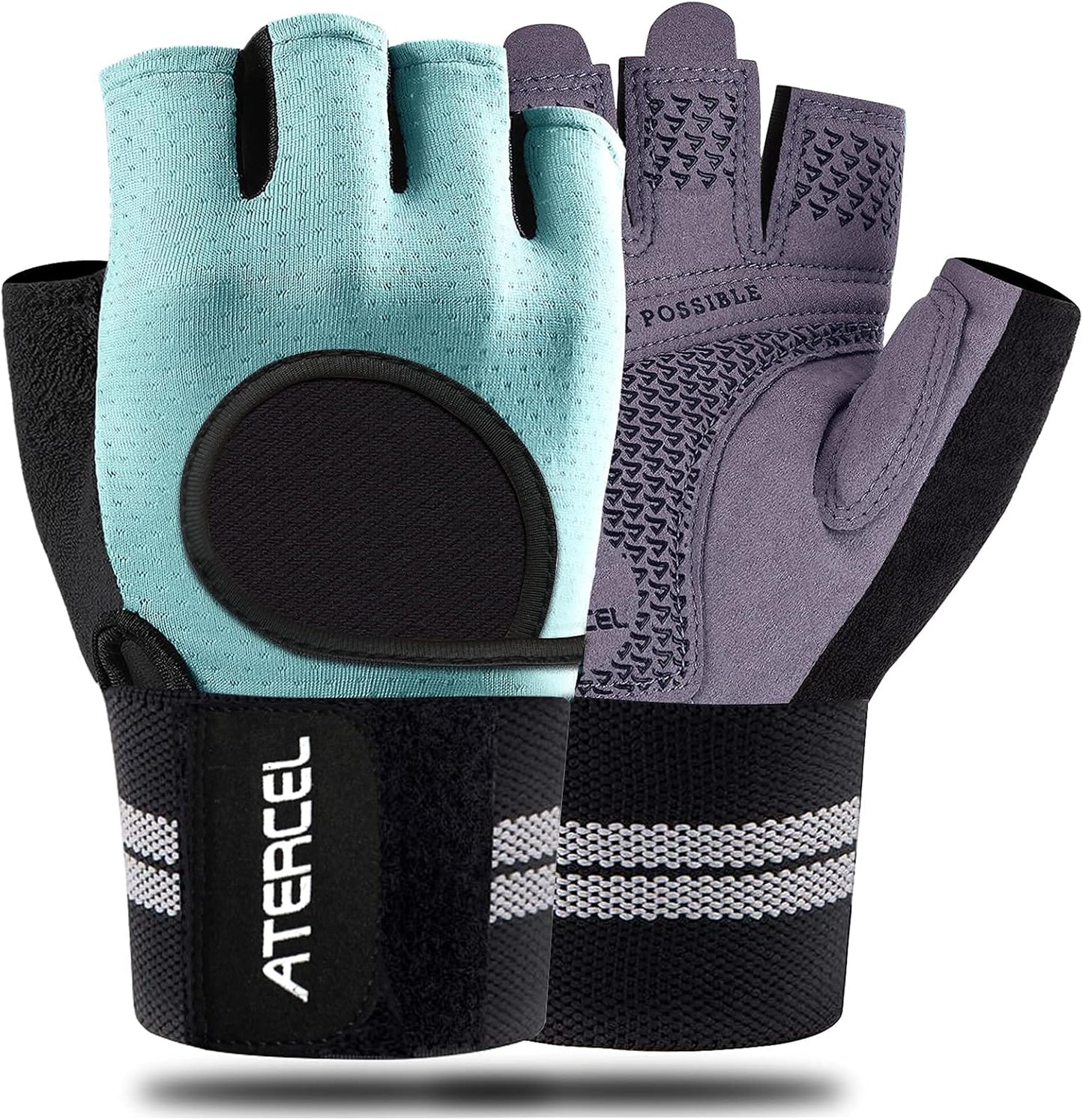 Weight Lifting Gloves - Breathable Workout Gloves with Wrist Support | Lightweight Full Palm Protection for Men & Women