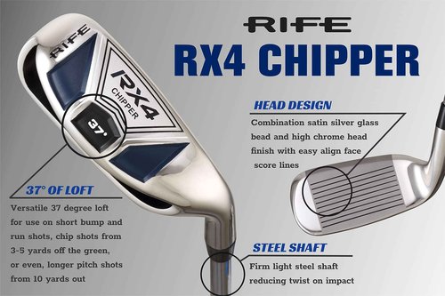 Rife Golf Right Handed RX4 Chipper 37° Save Easy Strokes (Right, 34)