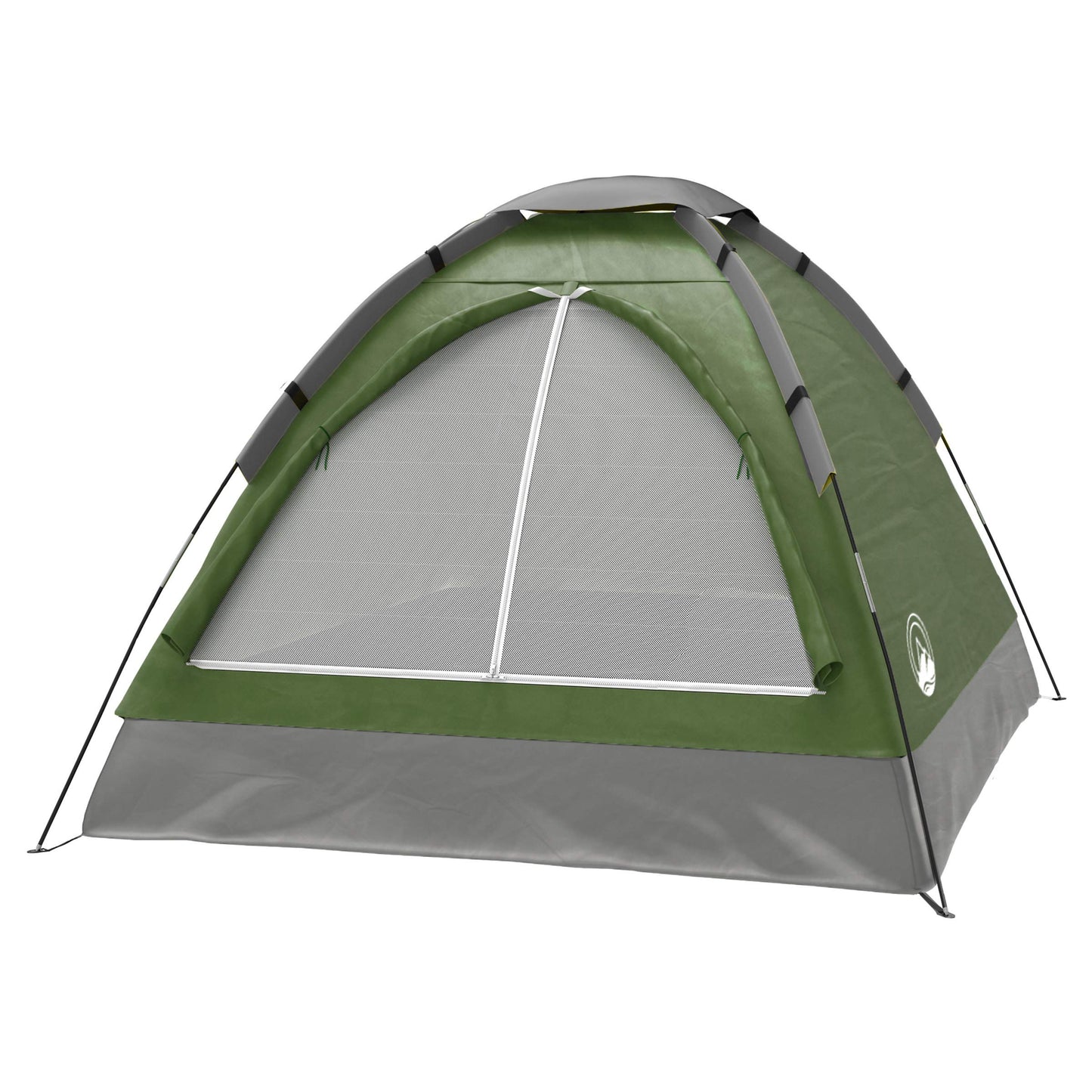 2-Person Camping Tent - Shelter with Rain Fly and Carrying Bag - Lightweight Outdoor Tent for Backpacking, Hiking, and Beach by Wakeman (Green)