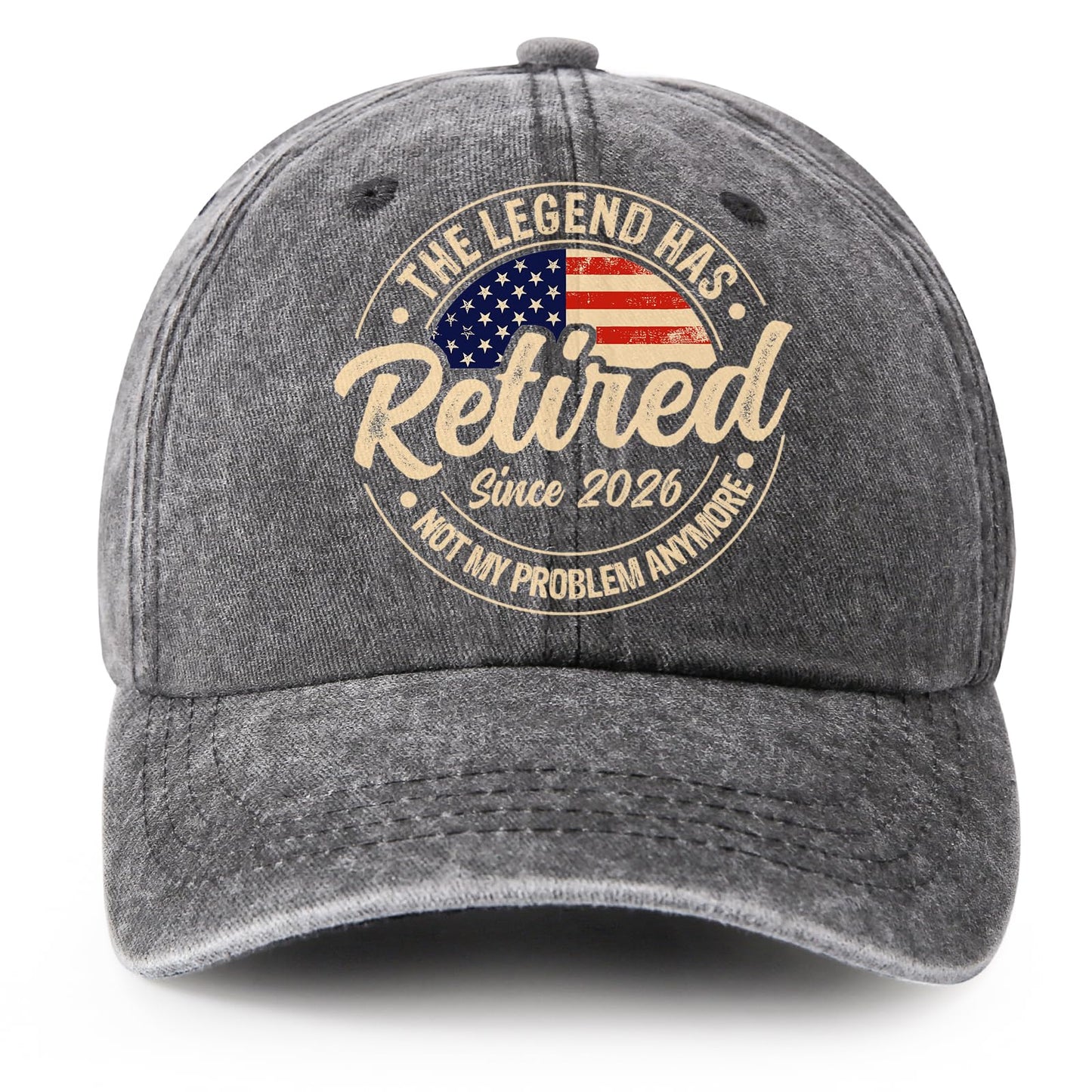 Retirement Gifts for Men 2026, Retired Hat for Men Women, Funny Retired Gifts Ideas, Cool Retirement Gift for Him Husband Boyfriend Dad Coworker, Adjustable Washed Cotton Retireds Baseball Caps Grey