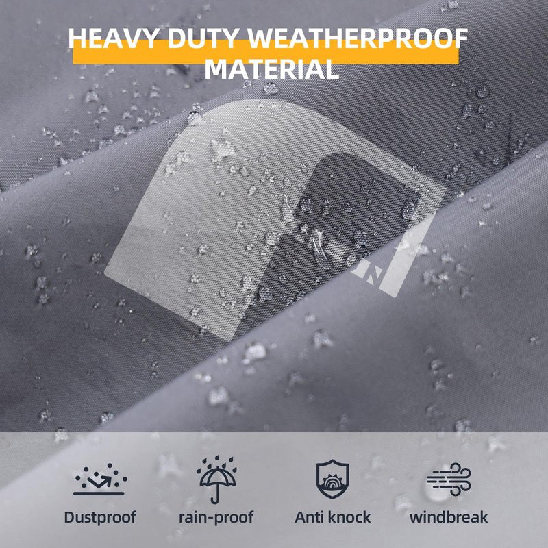 M Size Bike Cover, Covers Outdoor Storage Waterproof 2 Bikes, Bicycle Cover Sun Protection, 420D Heavy Duty Fabric Bike Tarp