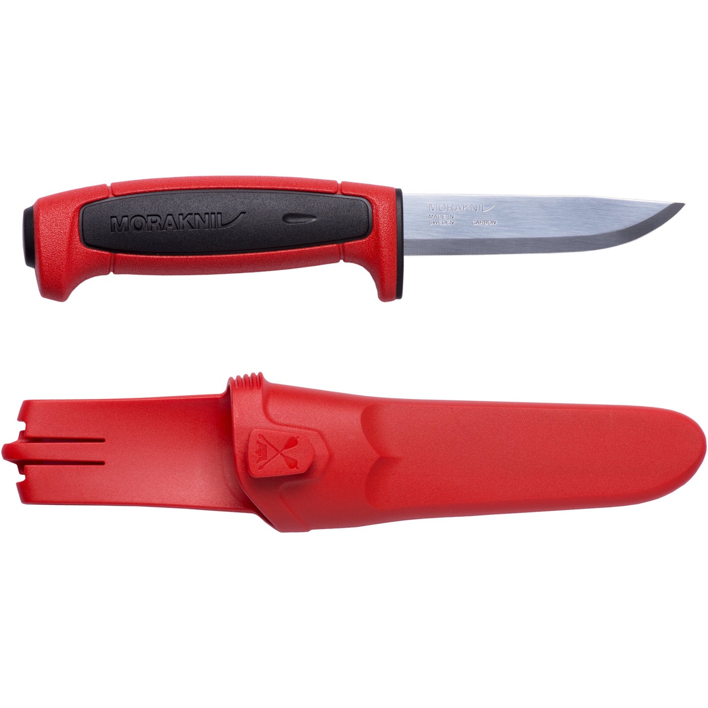 Morakniv Craftline Basic 511 Fixed-Blade Knife with High Carbon Steel Blade and Combi-Sheath, 3.6 Inch