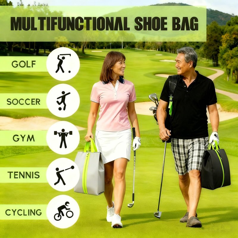 2 PCS Smell Proof Shoe Cleat Bags for Travel, Water-Resistant Odor Absorbing Cleat Shoe Organizer with Zipper for Soccer, Golf, Gym, Tennis, Baseball, Running（16.1 x 9.1 x 4.7 inches）