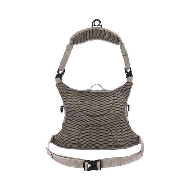 Allen Company Boulder Creek Fly Fishing Chest Pack, Fits up to 6 Tackle/Fly Boxes, Gray/Lime