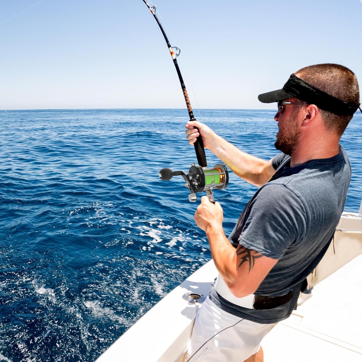 Rover Round Baitcasting Reel - Durable Metal Body Fishing Reel for Inshore Saltwater | Left & Right-Hand Retrieve