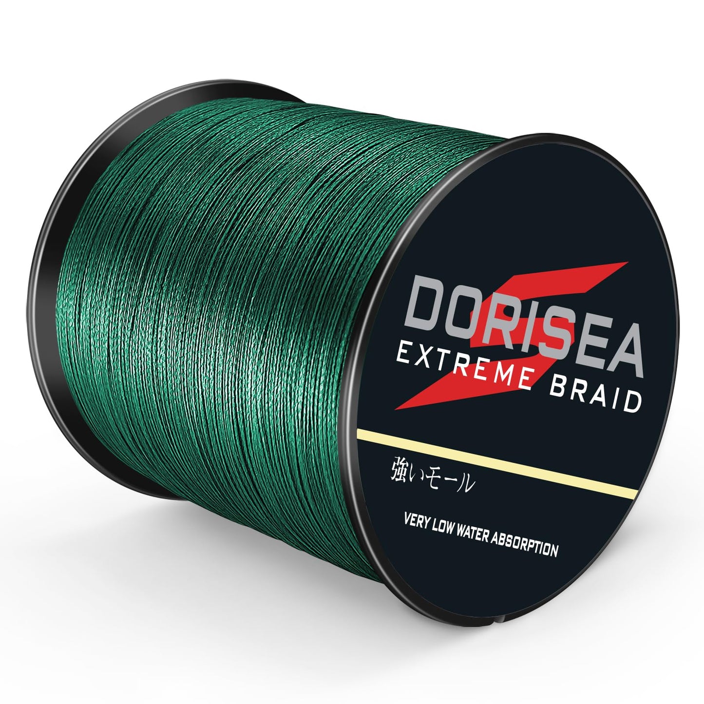 Dorisea Extreme Braid 100% Pe Braided Fishing Line 109Yards-2187Yards 6-300Lb Test Moss Green (300m/328Yards 15lb/0.18mm)