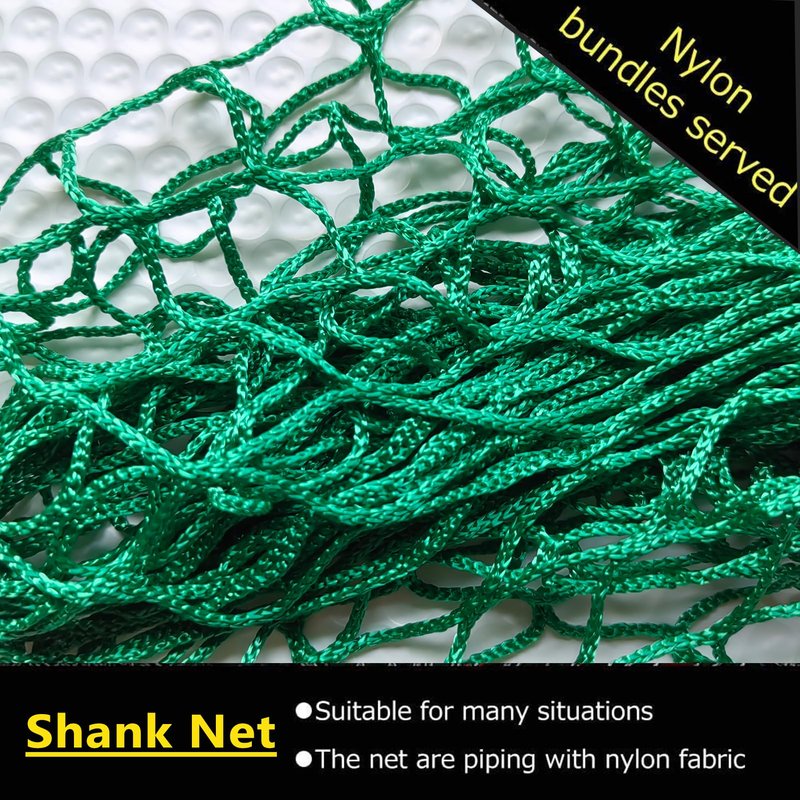 Obokidlyamor 2PCS Green Golf Triangle Side Net with Sandbags; Shank Net Barrier Net for Golf Driving Cage Frame (10' X 10')