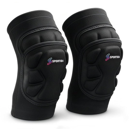 Sports Knee Pads - Ergonomic Segmented Padding for Enhanced Protection | Youth & Adult Sizes, 1 Pair