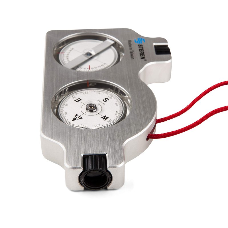 STEREN Multifunctional Surveyor Compass with Clinometer | Durable Aluminum Satellite Finder & Inclinometer | Accurate Tripod-Mountable Compass for Forestry, Offroad Surveying, and Site Navigation
