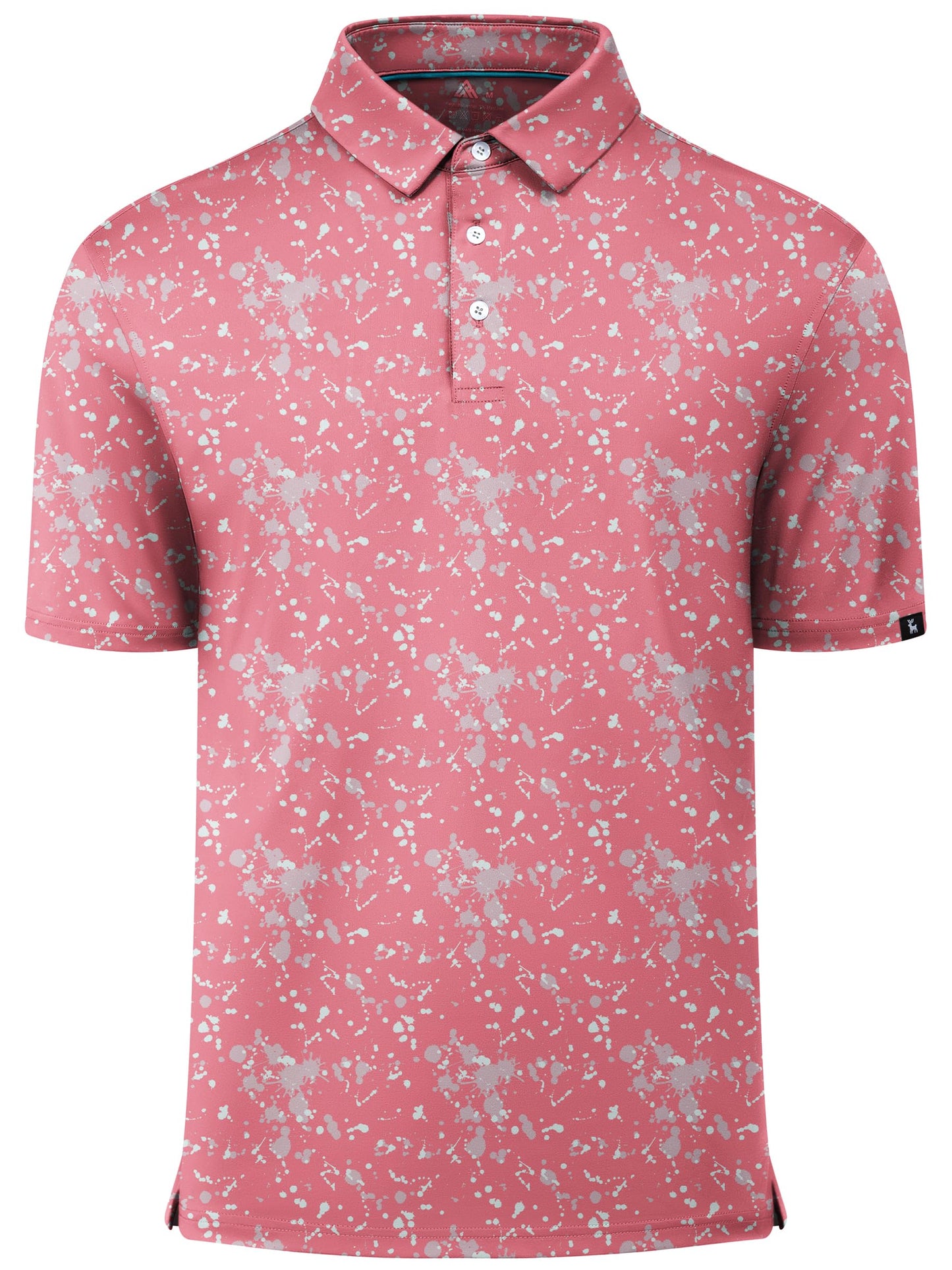 ZITY Select Golf Shirts for Men Short Sleeve UPF 50+ Print Performance Polo Moisture Wicking Funny Golf Collared Shirts