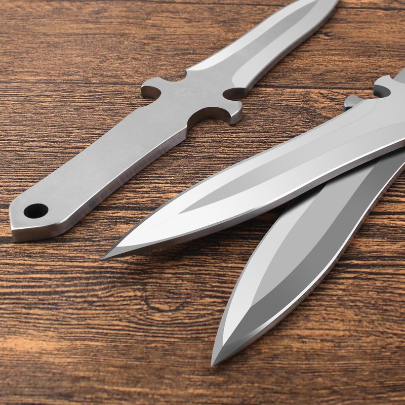 THRWCLUB 6Pack Throwing set, 10.1" Throwing Spikes with 0.236" Thick Full Tang Design, Well-Balanced with Nylon Sheaths, Perfect for Recreation and Competition