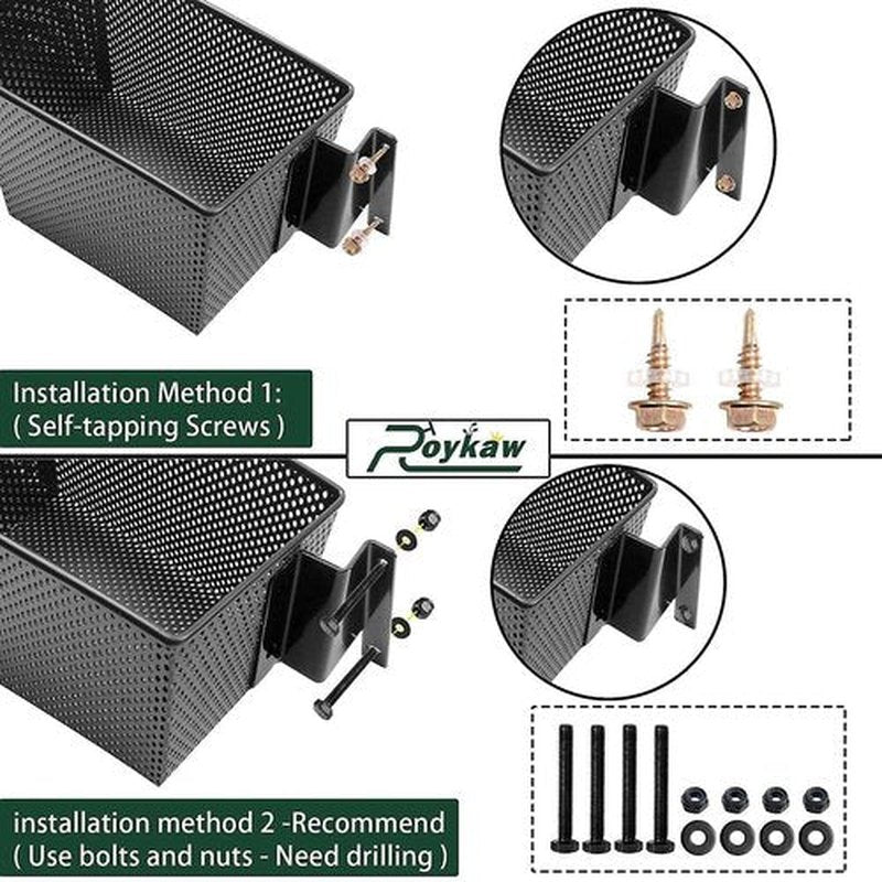 Roykaw Club Car Front Basket Dash Storage Tray Organizer Compatible with Precedent 2004-up Golf Cart - One Piece Solid Design
