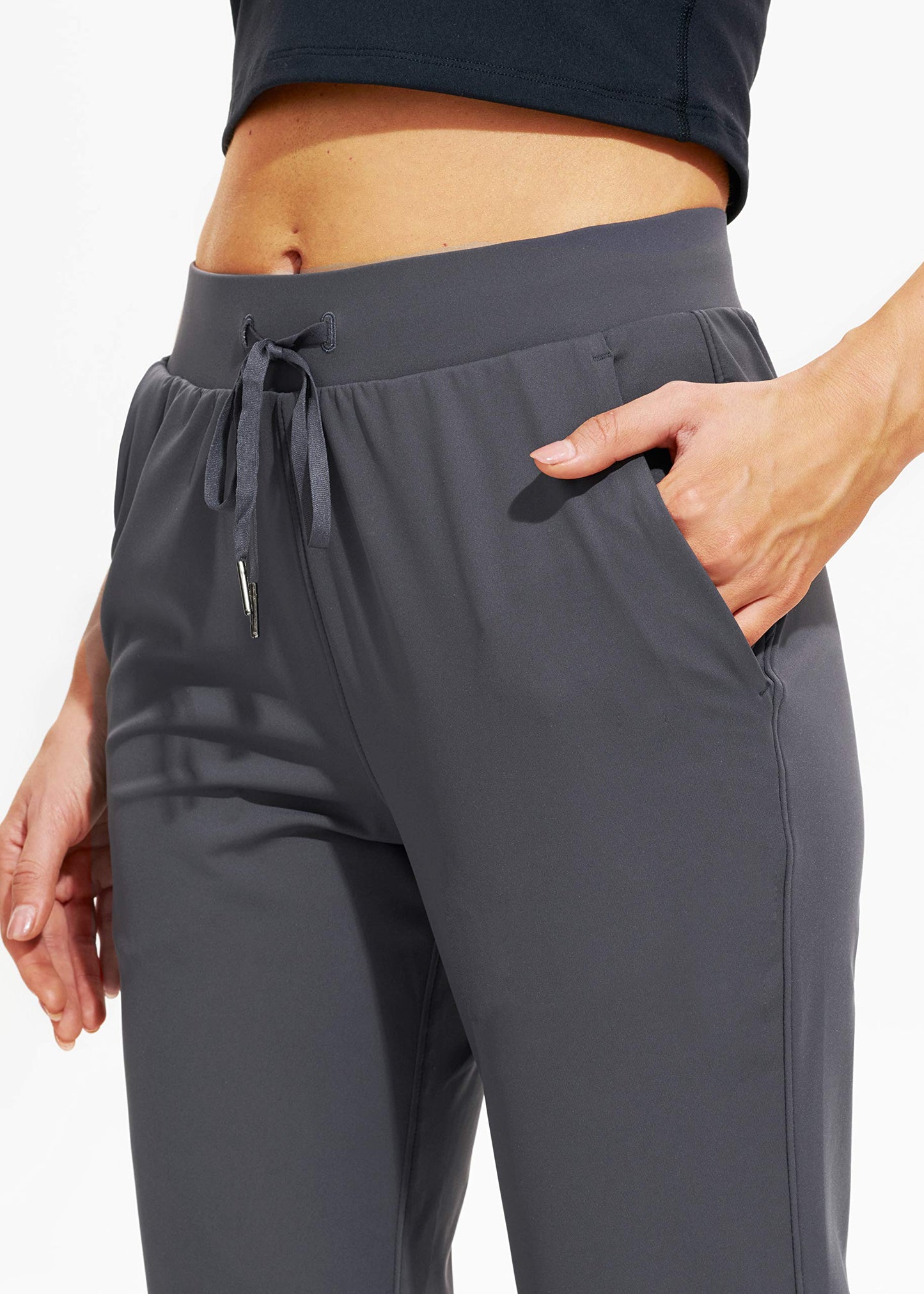 Libin Joggers for Women Tall/Regular/Petite Dance Sweatpants Athletic Workout Trousers Pants Tapered Casual Teacher Yoga Pants for Running Golf Work Cloths, Dark Grey 3XL