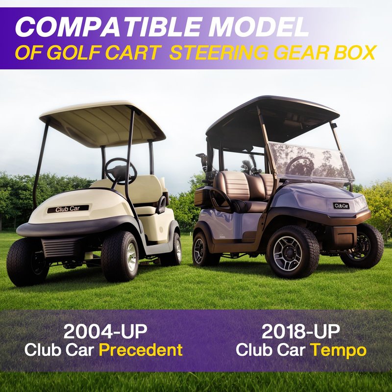 Club Car Precedent Steering Gear Box Assembly, Golf Cart Steering Rack for Club Car Precedent/Onward/Tempo 2004-UP Gas & Electric Golf Carts, Club Car Steering Rack Replaces OEM# 102288601 103679701
