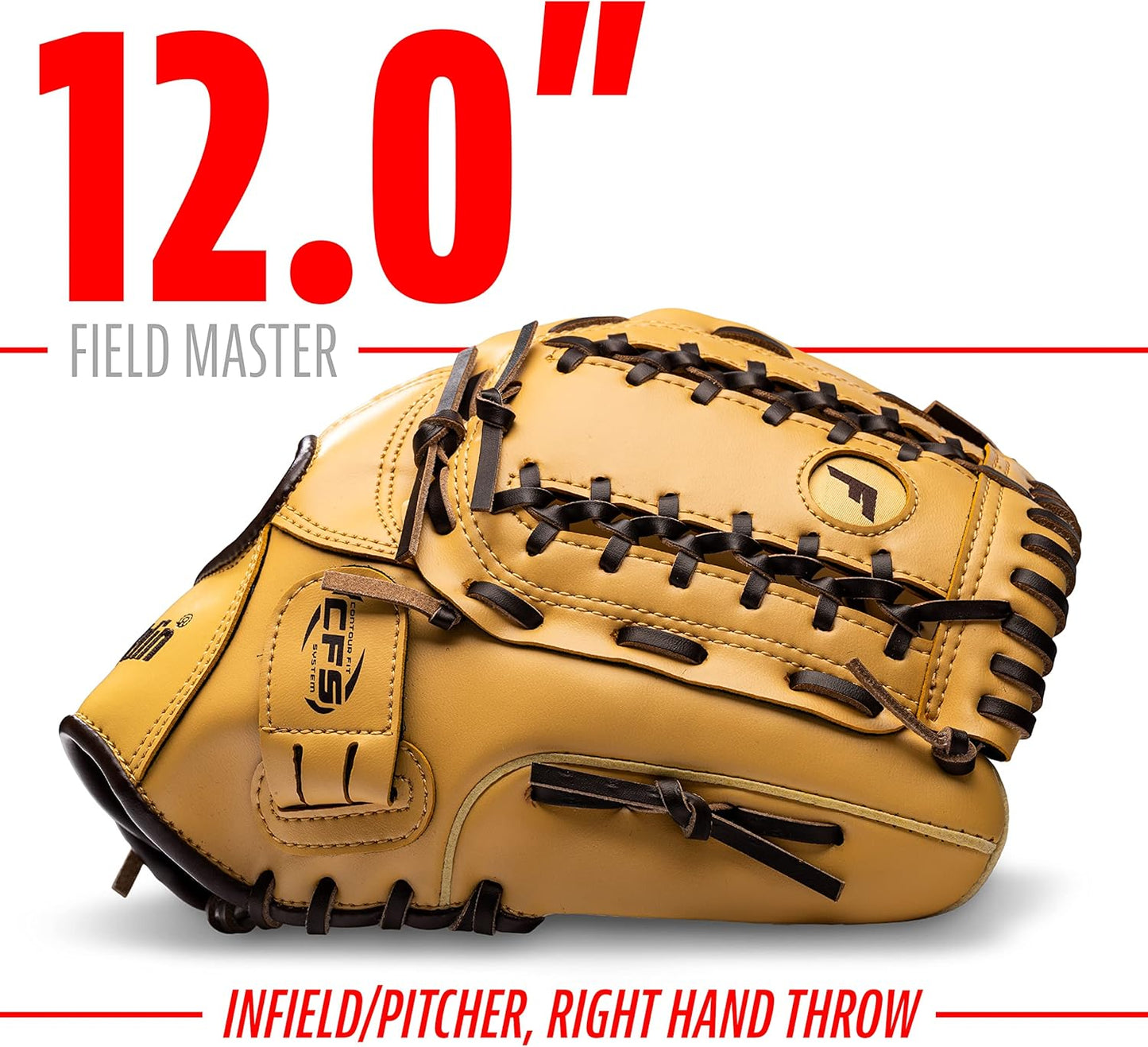 Franklin Sports Baseball & Softball Glove - Field Master Mitt for Adults & Youth | Right Hand Throw