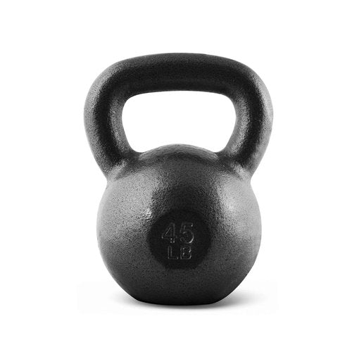 CAP Barbell Black Cast Iron Kettlebell | 45 Pounds