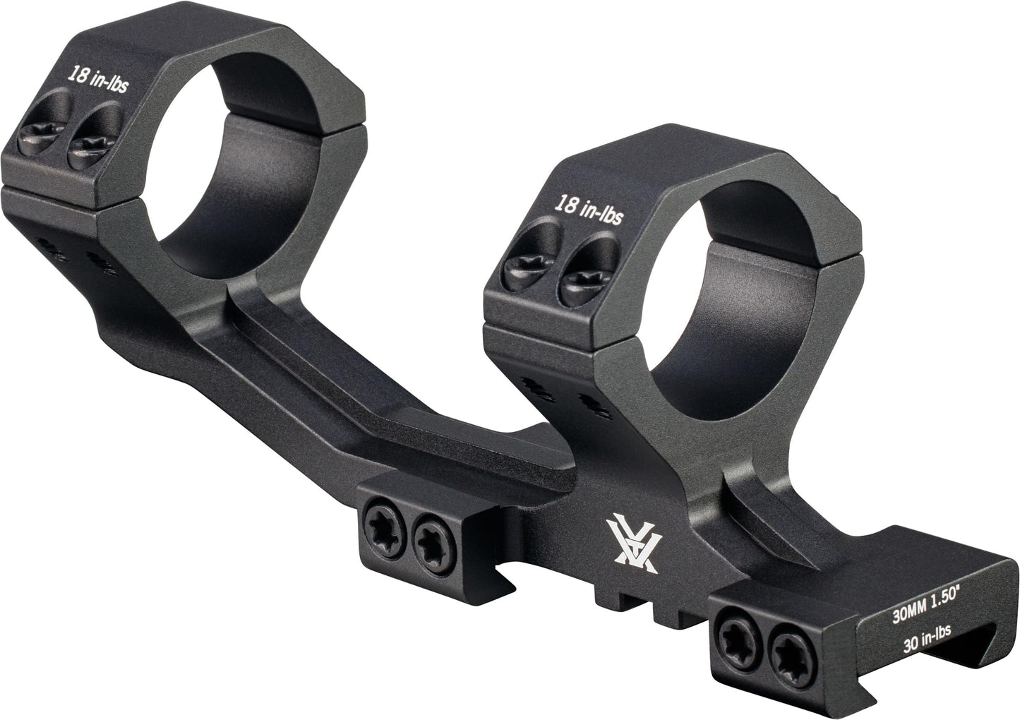 Vortex Sport Cant 30mm 1.5" Scope Mount, 6061 Aluminum, Pick, 2" Offset, Torx T-25, 5.39 oz (SCM-30-150)