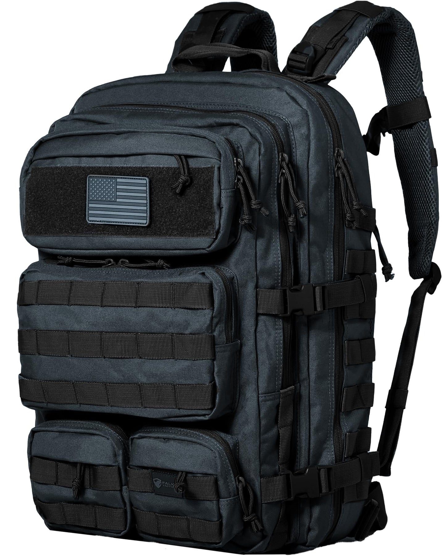 Falko Tactical Backpack 50L, 2.4x Stronger, Military Backpack, Heavy Duty Molle Large Backpack, Work, Outdoors