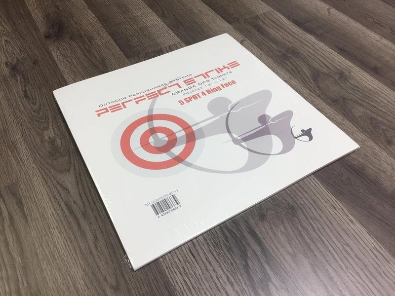 Five Spot Bullseye Paper Targets - Precision Shooting Practice | 12" x 12" Size