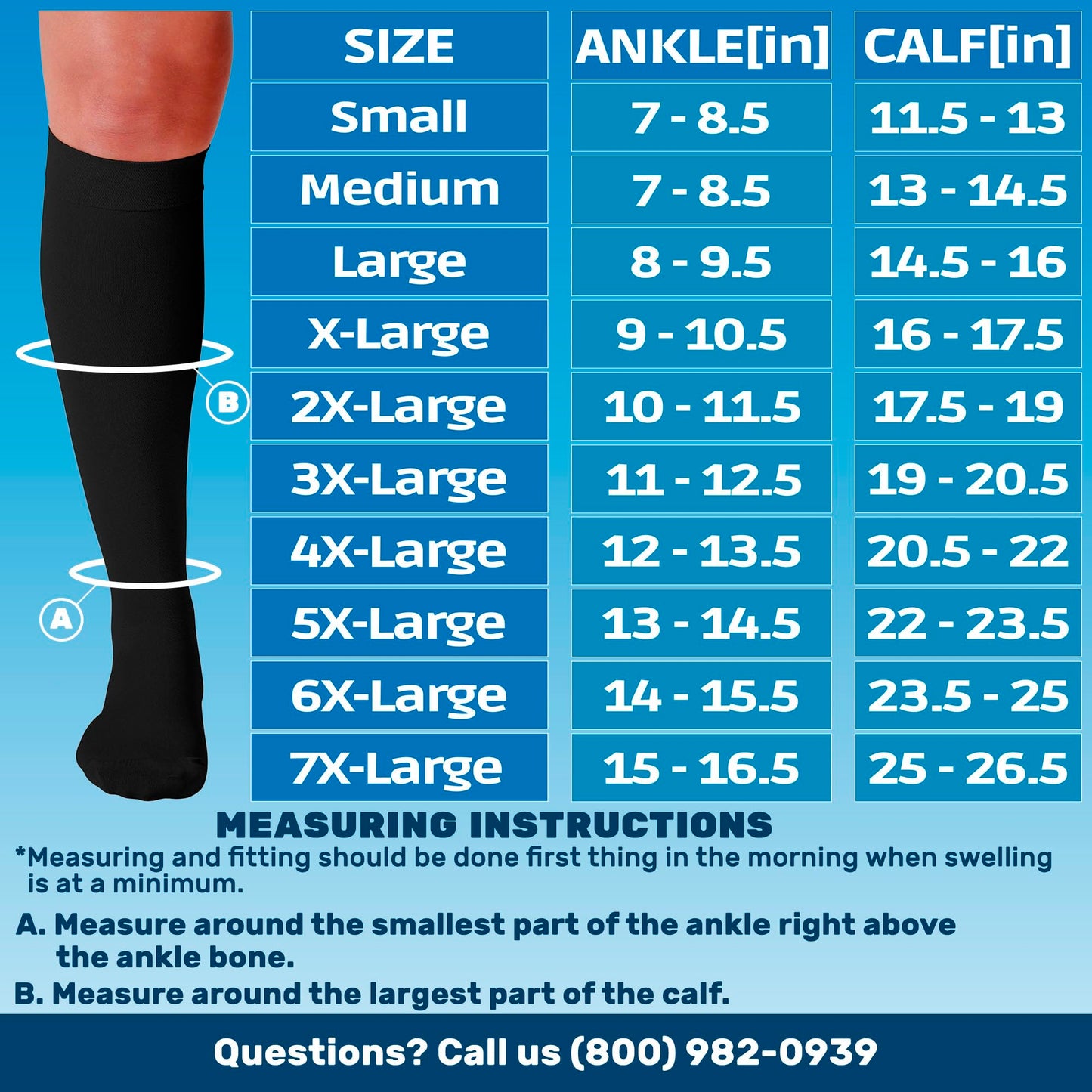 (3 Pairs) Plus Size Compression Socks for Women and Men 15-20mmHg - Wide Calf Compression Support Socks for Nurse, Travel, Flight, Airplain, Work, Running, Sports, Workout - Black, 6X-Large