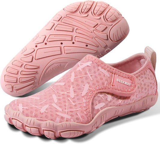 Barefoot Water Shoes for Kids | Quick-Dry Sand Shoes with Wide Toe Box - Non-Slip for Hiking, Swimming, Beach, Pool, Kayak | Toddler Sizes