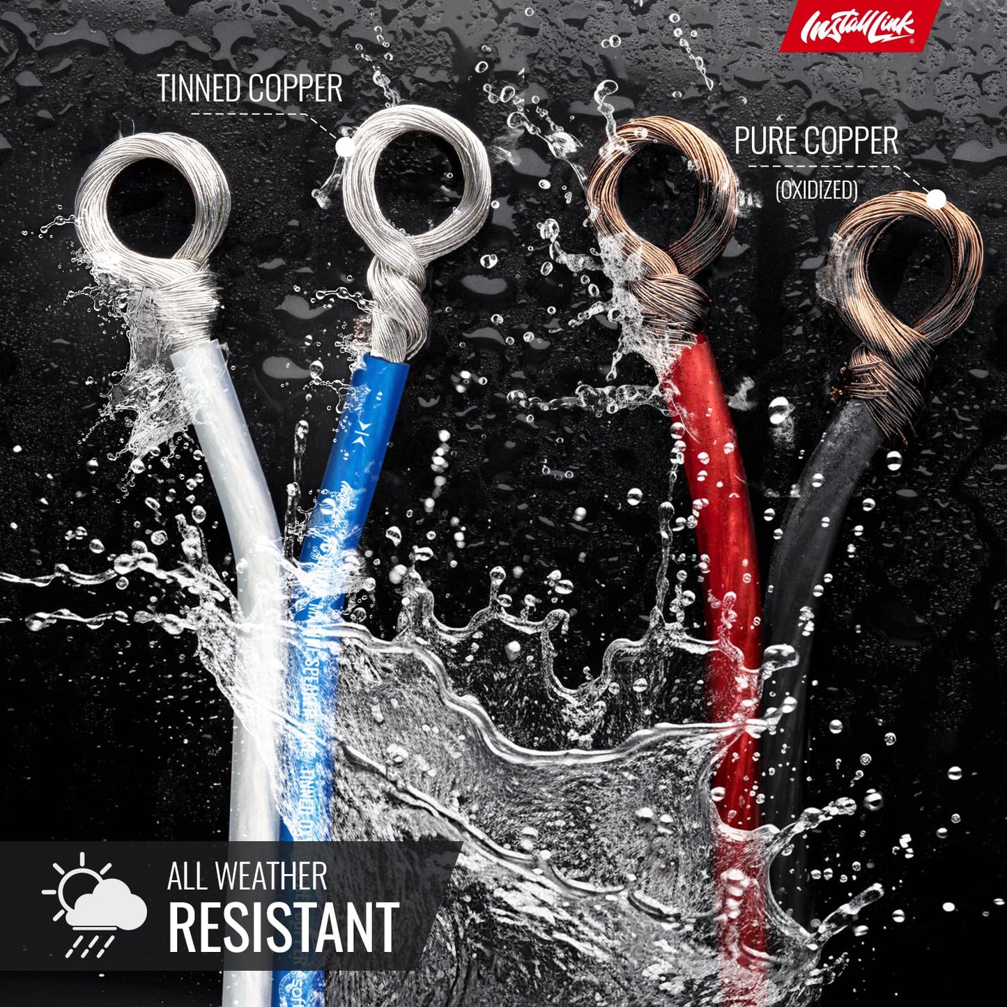 Install Link 16 AWG Gauge (Tinned OFC) Marine Speaker Wire Cable (100 Feet)
