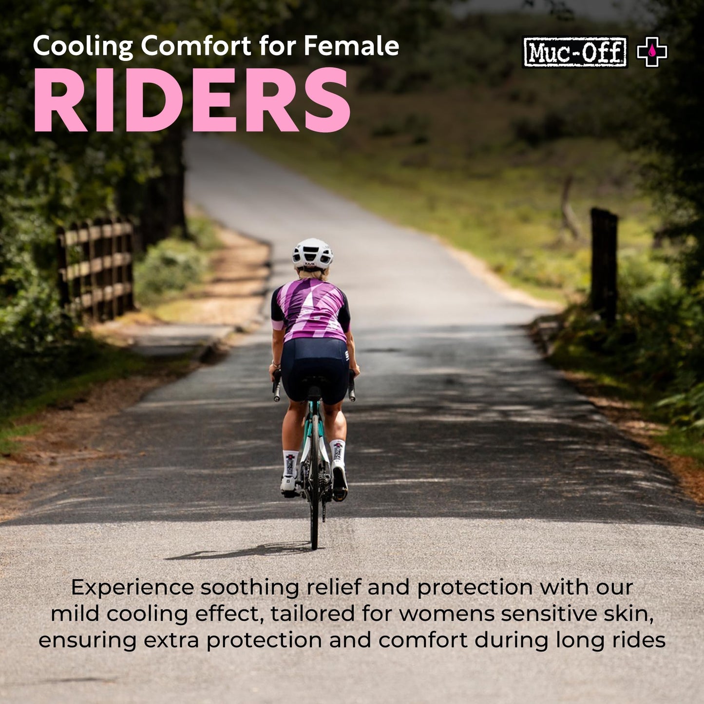 Muc-Off Luxury Chamois Cream Cycling Women, 100ml - Extreme Skin Lubricant - pH Balanced & Deeply Moisturizing | Ideal for Long Rides
