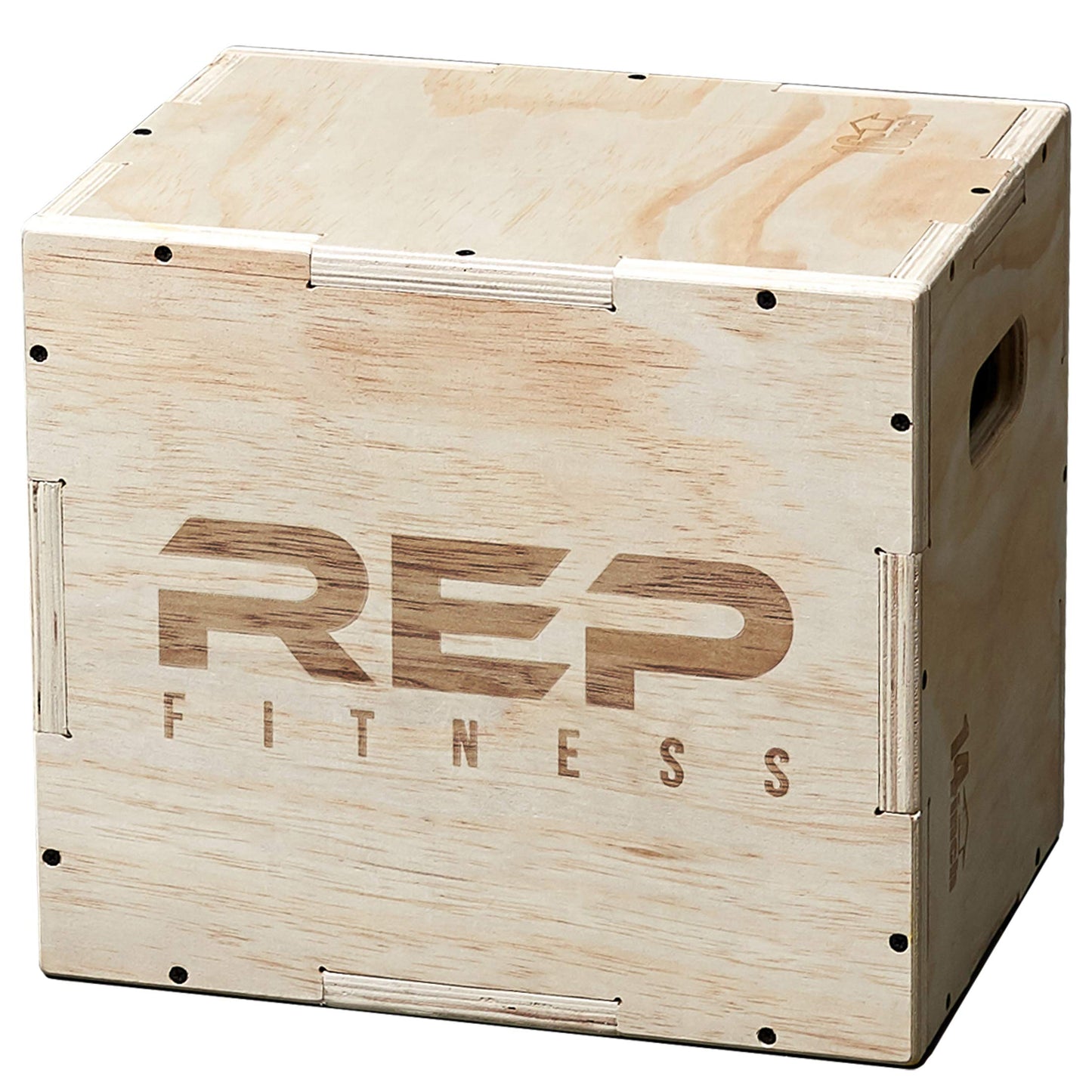 REP Plyometric Wood Jump Box | Strength Training | 16/14/12 Wooden Step Platforms | Gym & Sports Workouts | Fitness, Exercise, Physical Therapy Equipment | Pro Conditioning Tool