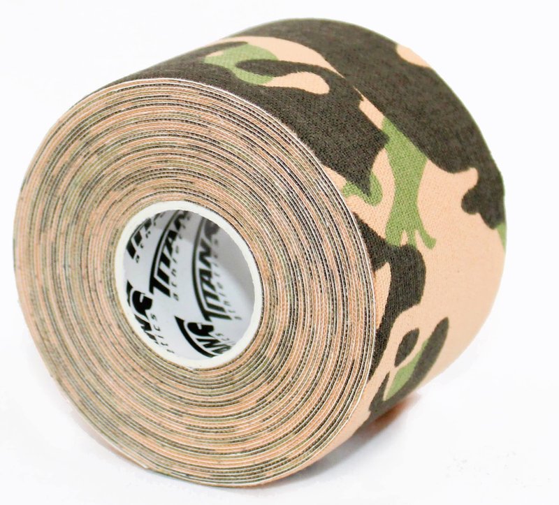 Titan Athletics - 3 Rolls I Kinesiology Tape (2 in x 16.4 ft per roll) I Premium Quality I Ideal Support for Joints and Muscles (Stretchable, Breathable & Hypoallergenic) (3 Pack, Camo)