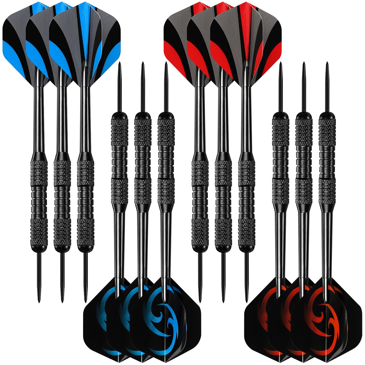 Accmor Darts Metal Tip Set, 12 Pack Steel Tip Darts Darts Set, 24 Grams Professional Metal Darts