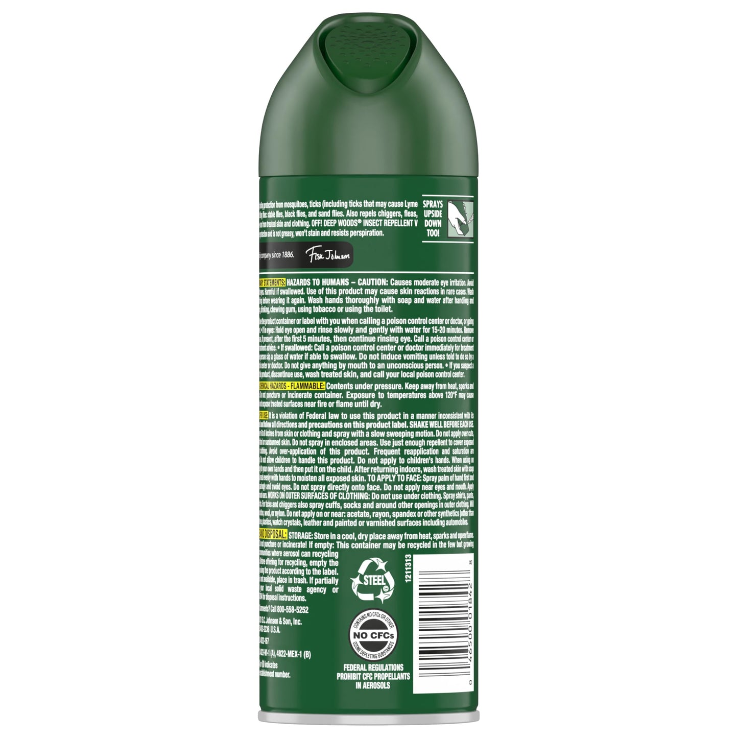 OFF! Deep Woods Insect Repellent Spray with 25 Percent DEET Provides up to 8 Hours of Mosquito Protection 6 Ounce (Pack of 3)