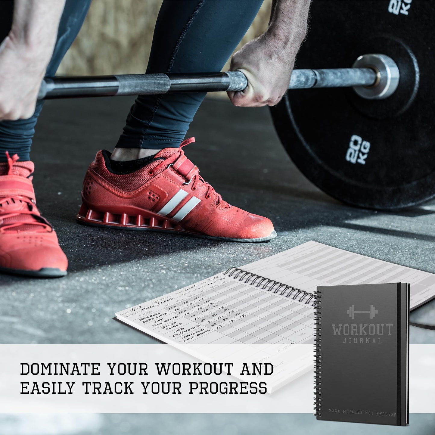 The Ultimate Fitness Journal for Tracking and Crushing Your Gym Goals - Detailed Workout Planner & Log Book For Men and Women - Great Gym Accessories With Calendar, Nutrition & Progress Tracker