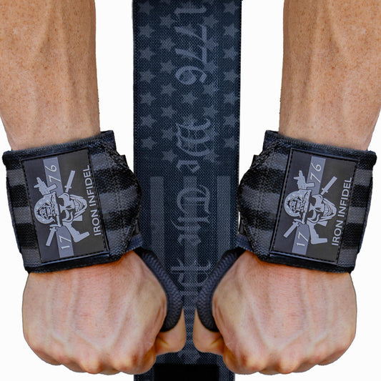 Wrist Wraps for Weightlifting - 24" Heavy Duty Support for Working Out, Gym Accessories for Men - Use for Lifting, Crossfit, Fitness, Exercise, Bench Press, Powerlifting - By Iron InfideI (1776)