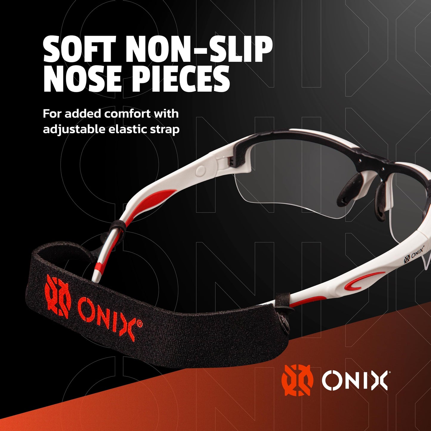 ONIX Pickleball Falcon Eyewear Sun Protection Non-Slip Nose Piece Modern and Lightweight Secure Design