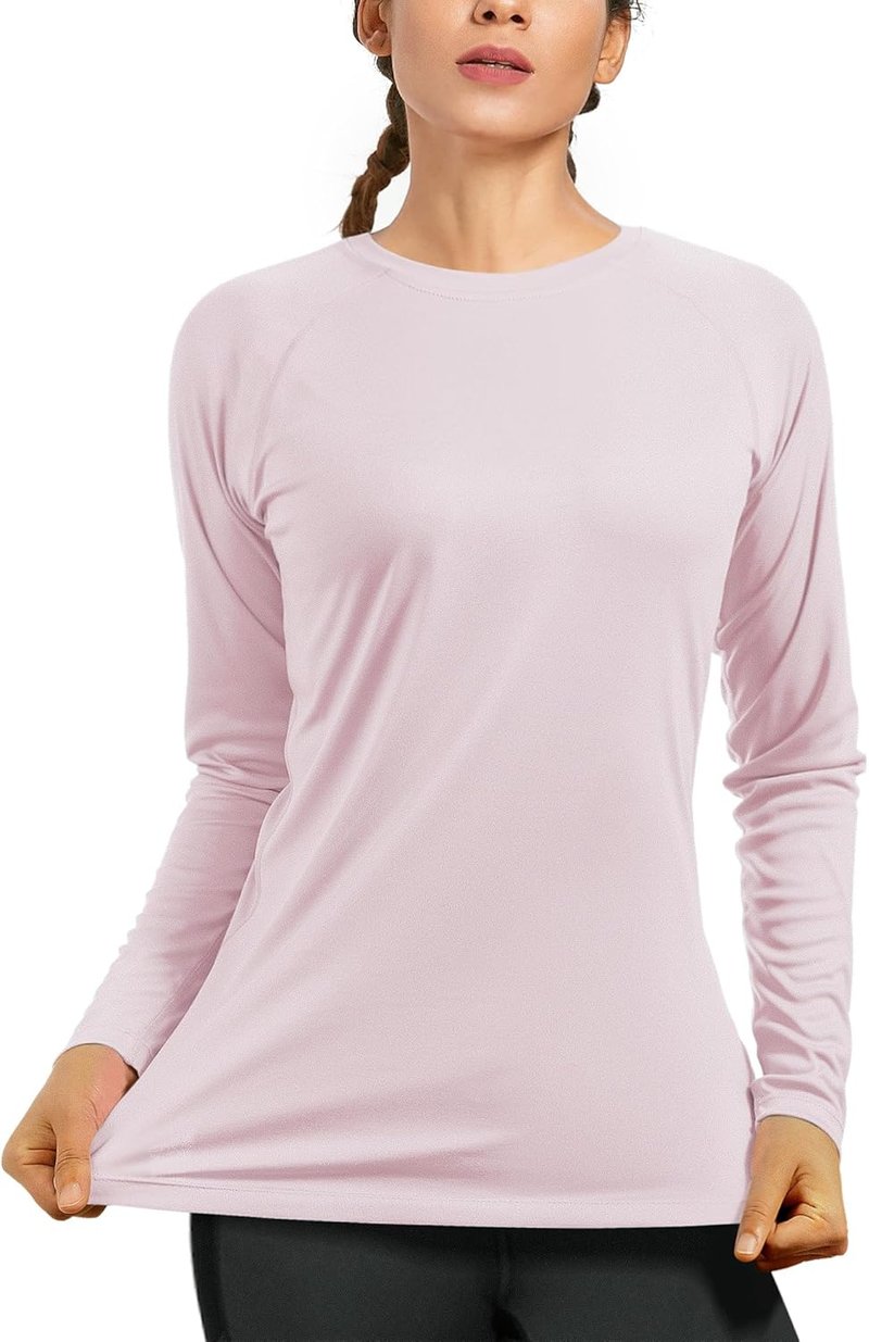 Women's UPF 50+ Sun Protection Long Sleeve Rash Guard | Athletic Swim Shirt for Hiking & Running
