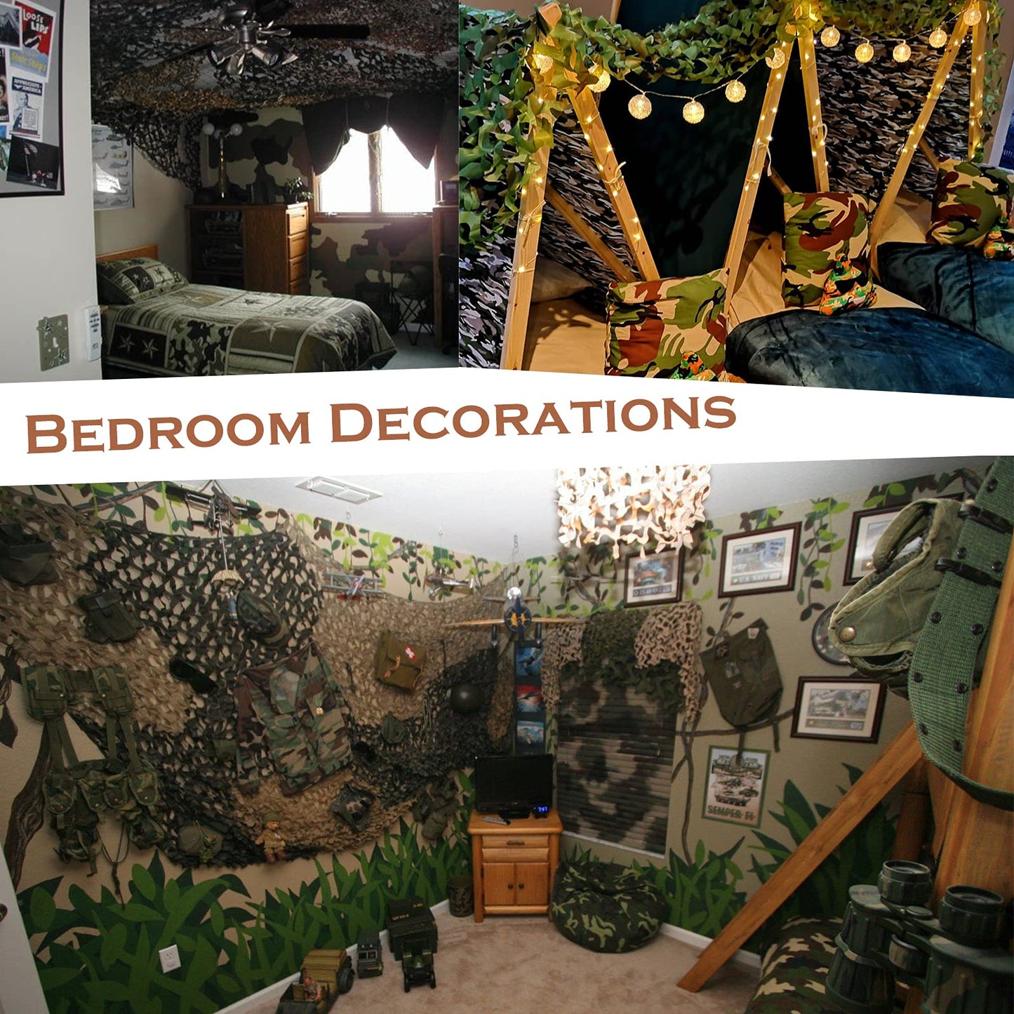FullLit Camo Netting, Camouflage Net Blinds (Camo Bionic Leaves, 6.5ftx10ft)