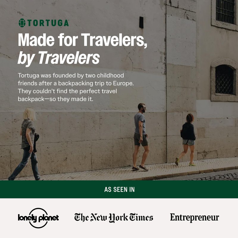 Tortuga Packable Backpack - Lightweight Foldable Travel Bag for Men and Women, Personal Item Backpack with Compact Design, Durable Nylon and Reinforced Base